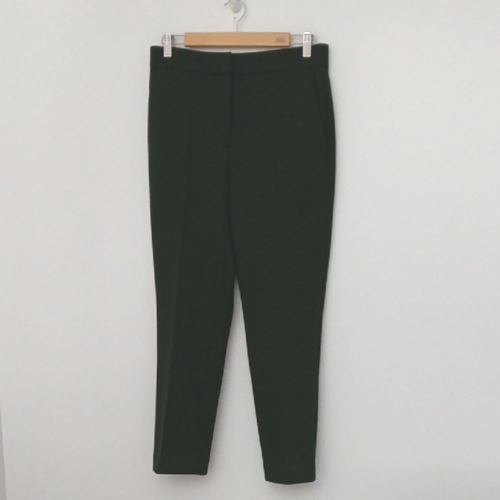 Ann Taylor Factory‎ Dress Suit Pants Women's Size 6 Green Soft Pockets Ankle